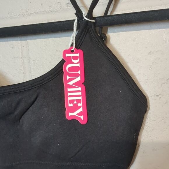 PUMIEY Women's Double Straps Unitard Rompers Seamless Workout One Piece XS NWT - Picture 4 of 8
